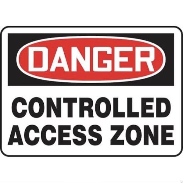 Accuform OSHA DANGER SAFETY SIGN CONTROLLED MADM136VP MADM136VP - main